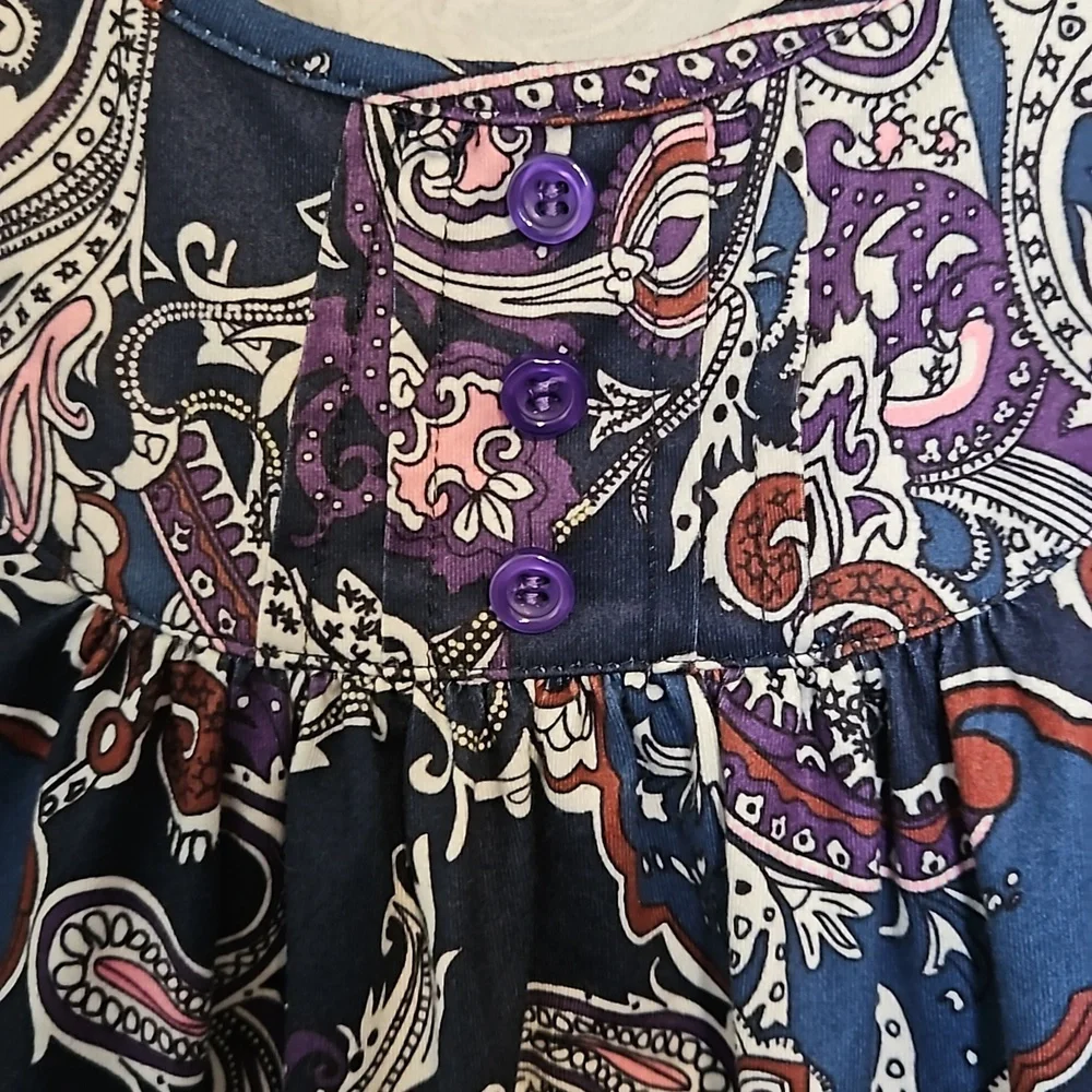 Halife multi color patterned sleeveless tank top - Picture 4 of 5